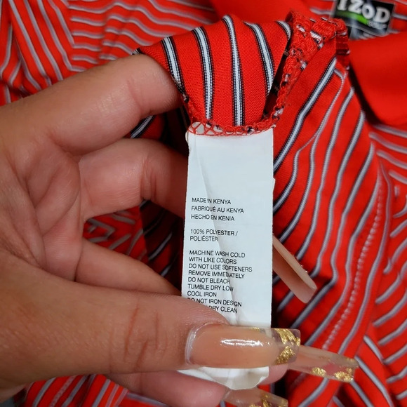Izod Golf Striped Men's Shirt - Picture 4 of 4